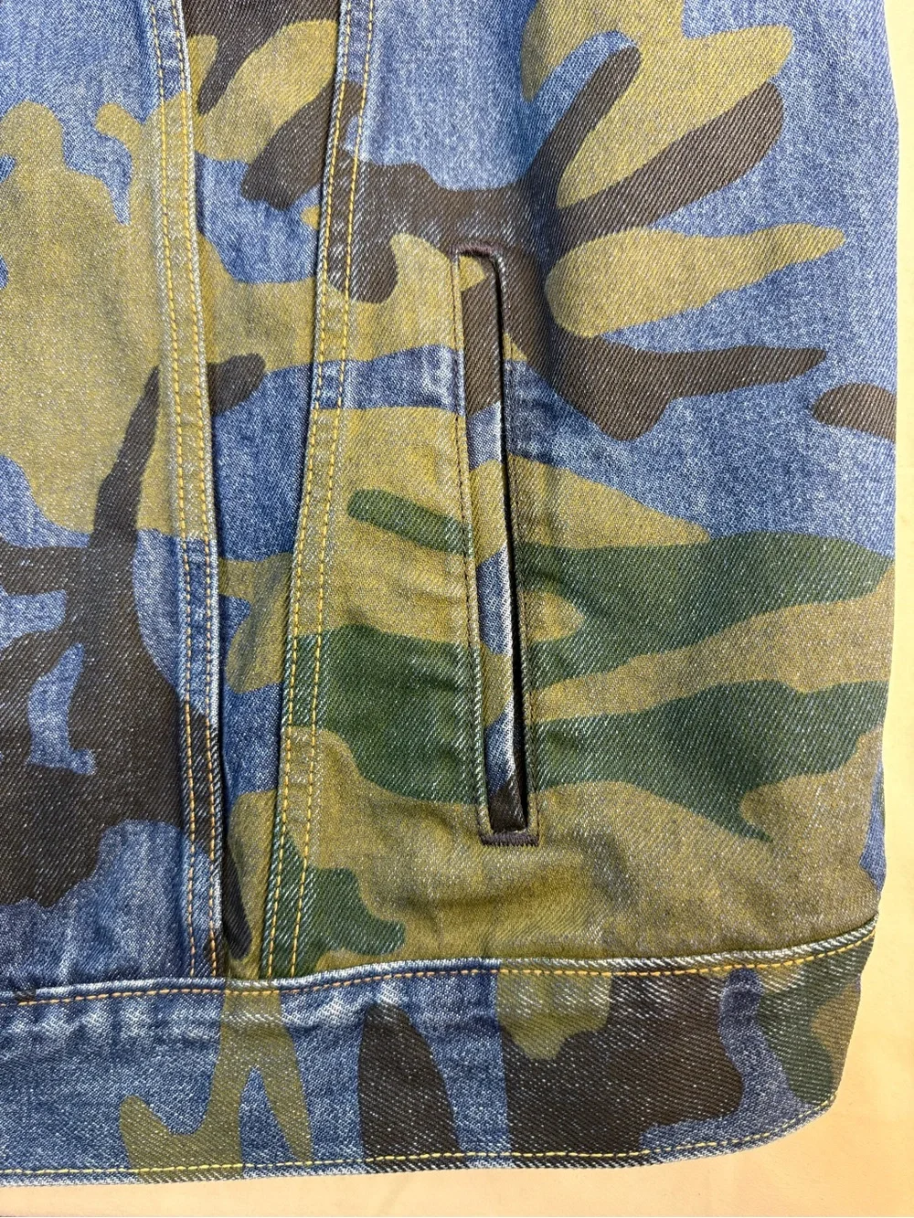 Levi's Big E Camo Denim Trucker Jacket